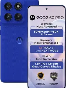 MOTOROLA Edge 60 Pro (Pantone Dazzling Blue, 256 GB)  (8 GB RAM)